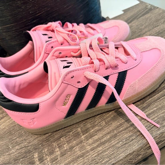adidas Shoes - adidas Pink & Black Women's Sneakers (Messi)